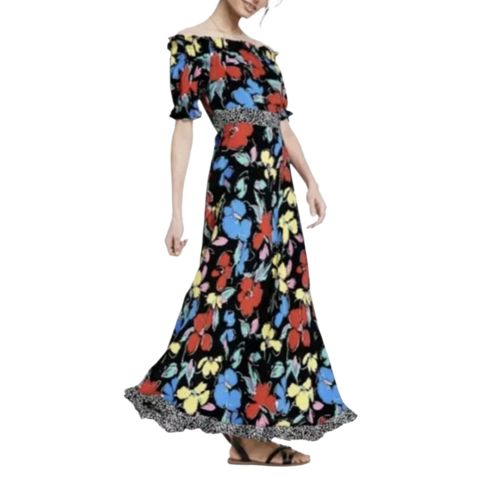Rixo X Target collaboration Boho Puff Sleeve Maxi Dress - 2.       U39